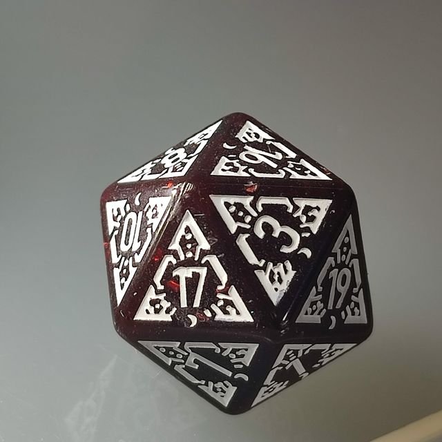 Dadi traslucidi Dungeons and Dragons