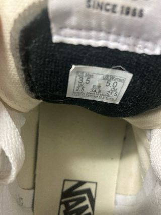 Zapatillas Vans talla 34.5