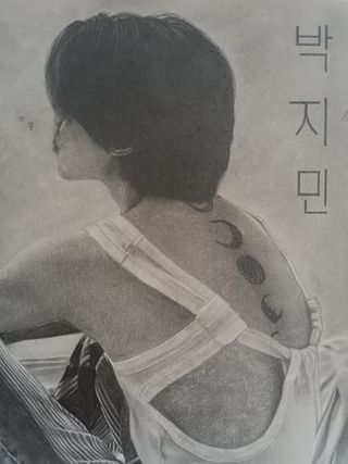 BTS JIMIN DIBUJO