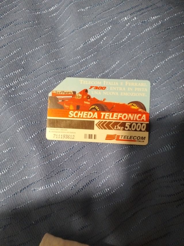 Scheda telefonica Ferrari f300