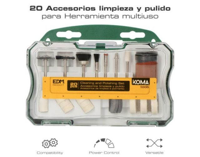Kit de limpieza y pulido 20 piezas