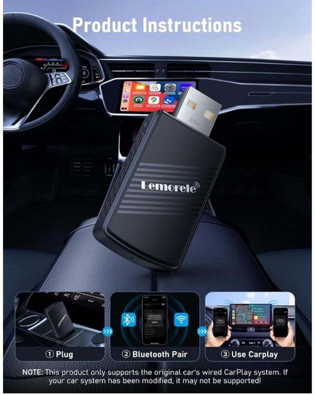 Adaptador inalámbrico Android Auto & Carplay