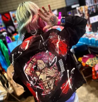 Chaqueta vaquera jujutsu Kaisen