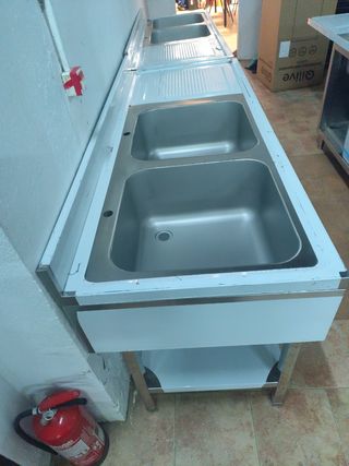 Fregadero dos senos 180