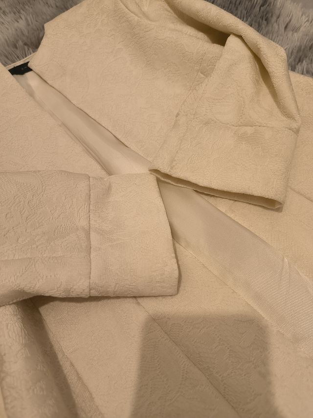 Chaqueta de mujer blanca de vestir Zara basic xs