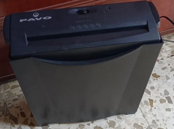 Trituradora de papel marca PAVO