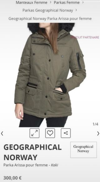Abrigo Parka Geographical Norway