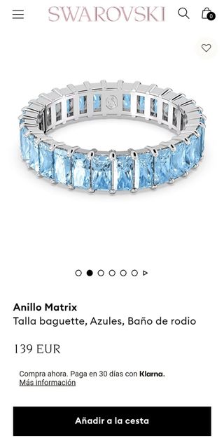 Anillo SWAROVSKI Matrix