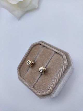 Pendientes de oro 18kt con diamantes