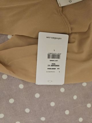 tanga color carne Calvin Klein