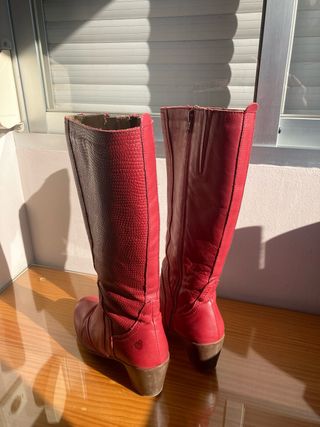 Botas altas rojas de Yokono talka 37