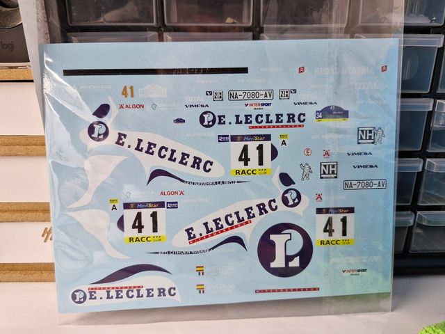 Calcas decals   rally escala 1:18