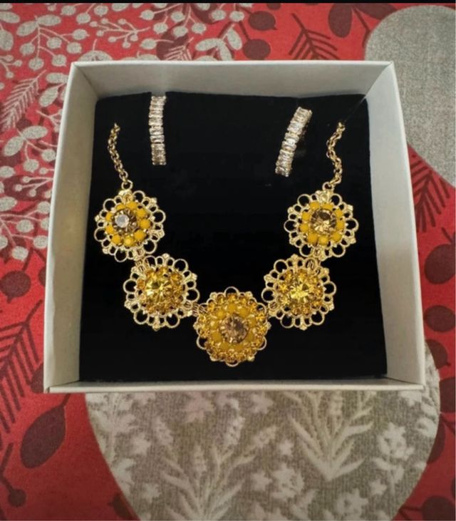 Set orecchini e collana da donna