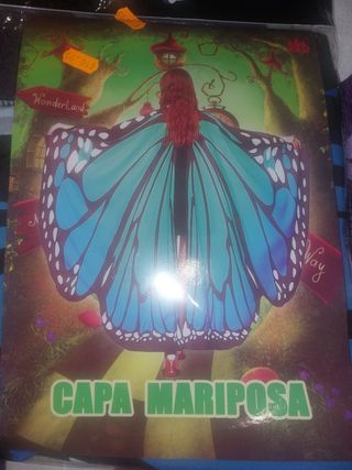 Disfraz capa mariposa