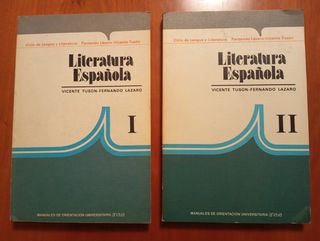 LITERATURA ESPAÑOLA 1 Y 2. ANAYA.