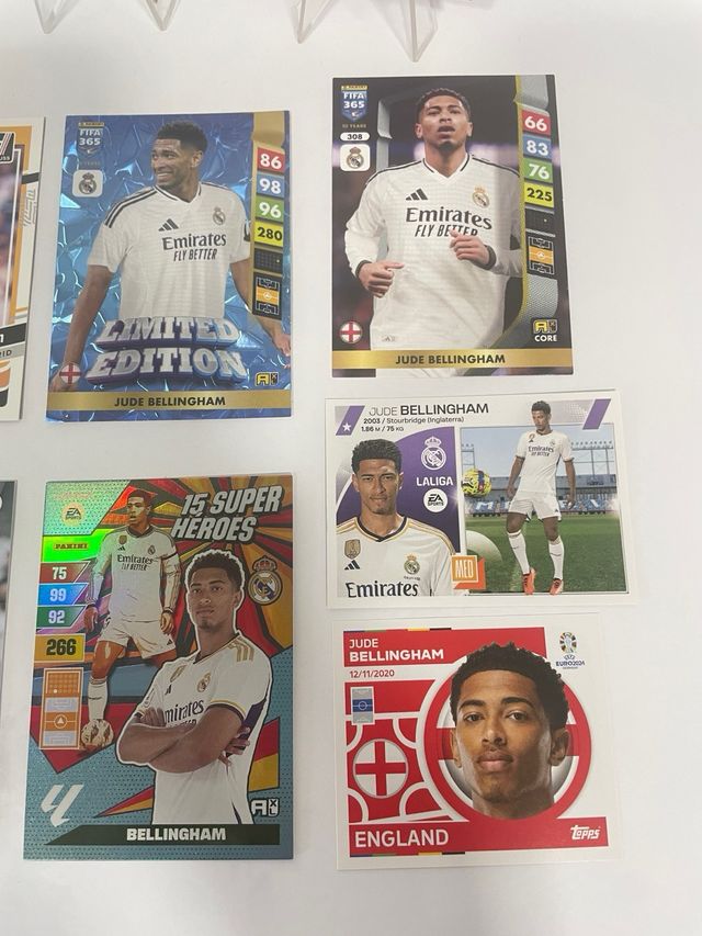 Lote 13 Bellingham Real Madrid Inglaterra Panini