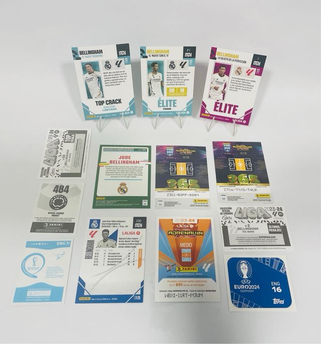 Lote 13 Bellingham Real Madrid Inglaterra Panini