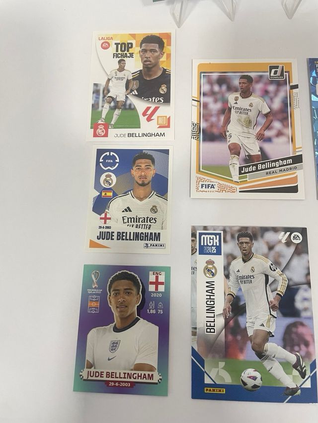 Lote 13 Bellingham Real Madrid Inglaterra Panini
