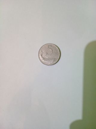 5 lire del 1969 delfino