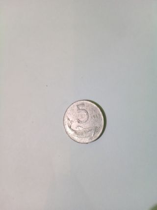 5 lire del 1969 delfino