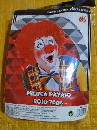 Peluca payaso 