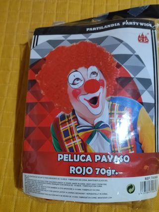 Peluca payaso 