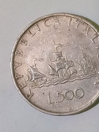 500 lire argento caravelle