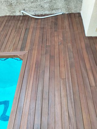 Mas de 12.000 M2 en Stock Tarimas macizas Iroco