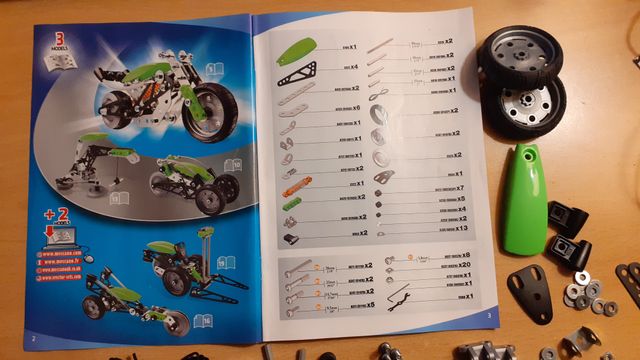 Meccano 3550 Multimodels moto. Con istruzioni