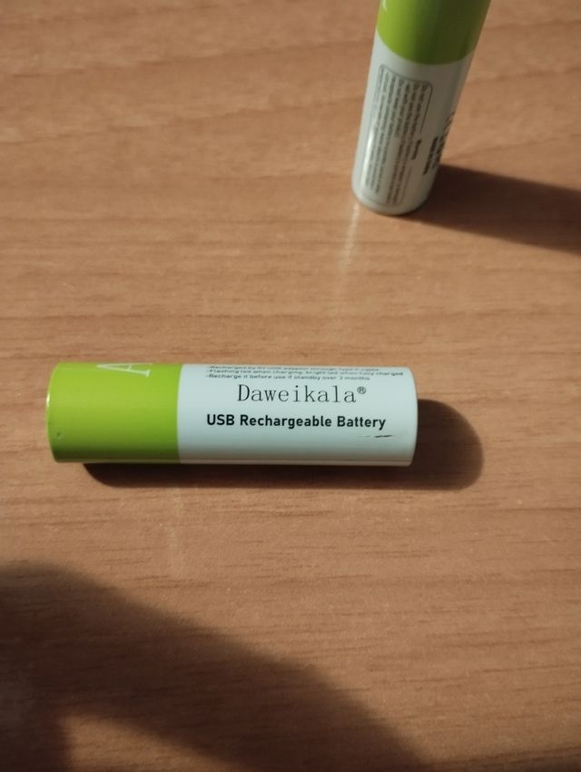 Batterie ricaricabili AA 1.5V 12800mAh USB x4