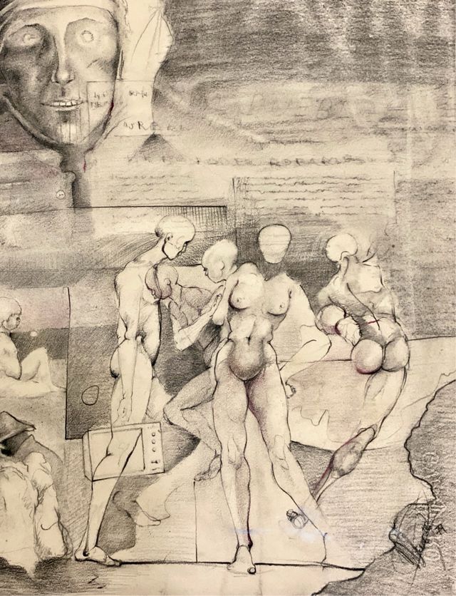 Dibujo Surrealista Estética Biomecánica