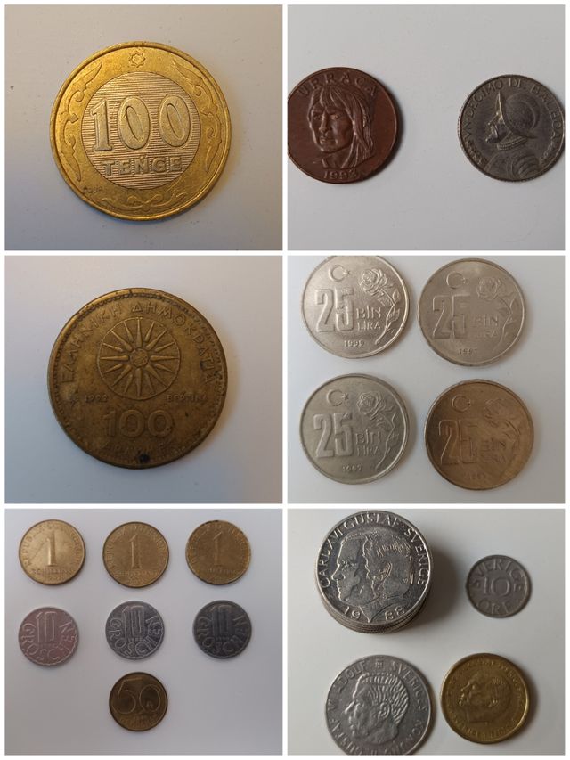 Monedas de varios países