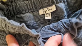 Pantaloni bimba in velluto 
