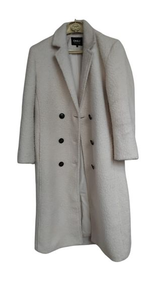 Cappotto lungo colore panna anni 90