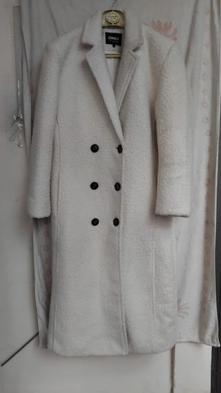 Cappotto lungo colore panna anni 90