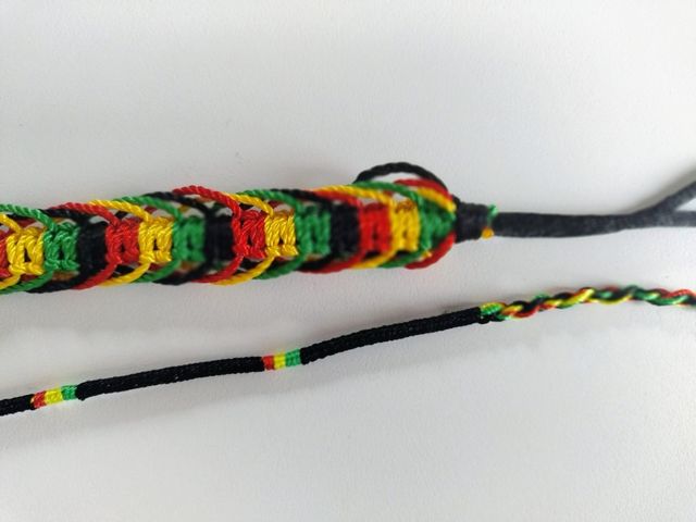 2 bracciali handmade rastafari