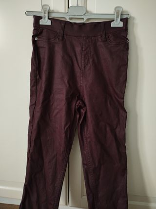 LEGGINS ENCERADO GRANATE