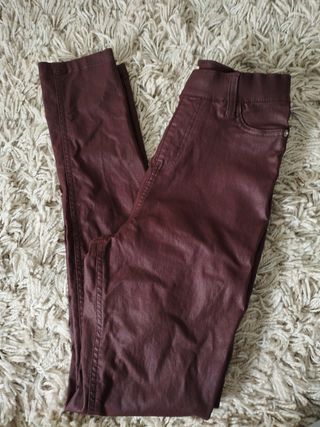 LEGGINS ENCERADO GRANATE
