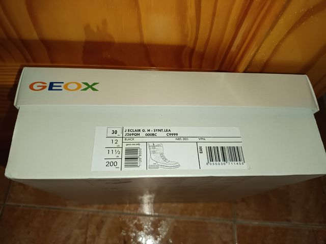 Botas negras niña Geox nuevas número 30