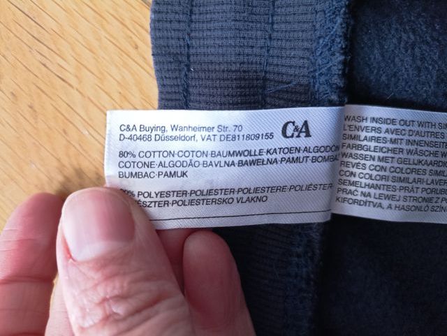 Pantalón jogger chandal, negro - C&A 11 años