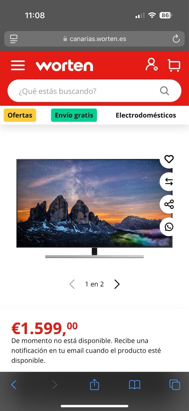 Tv samsung Q80 sereies 65”  LEER
