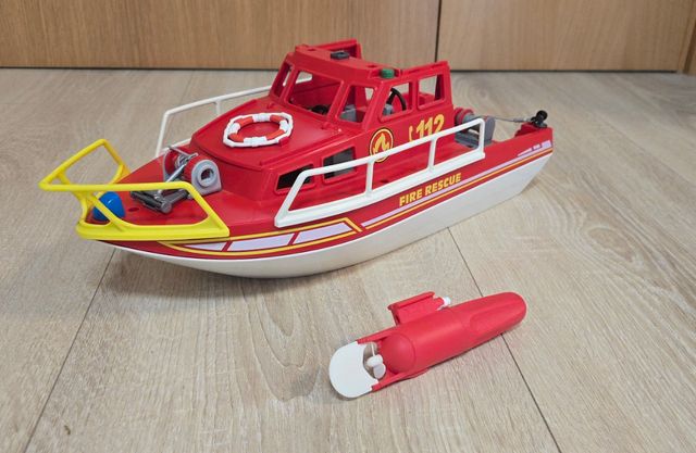 Barco de rescate bomberos  PLAYMOBIL