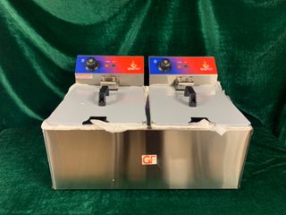 FREIDORA; GASFRIT DOS SENOS 10+10 LITROS 3500 W