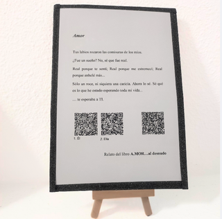 Microrrelato en braille, tinta, audio y pdf