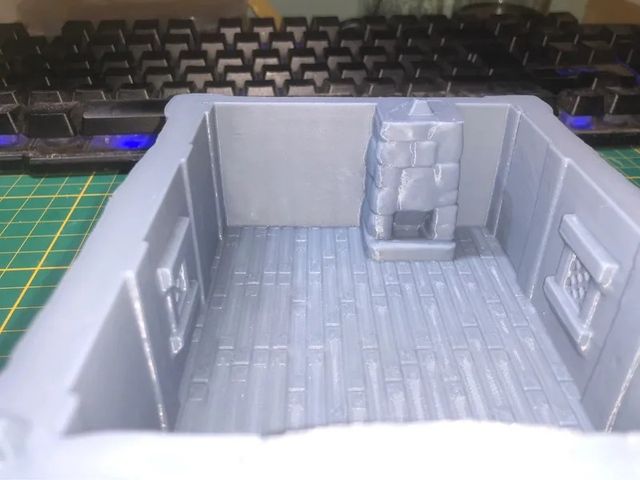 Casa de pueblo medieval para juegos de rol de mesa