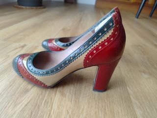 Zapatos tacón piel-charol