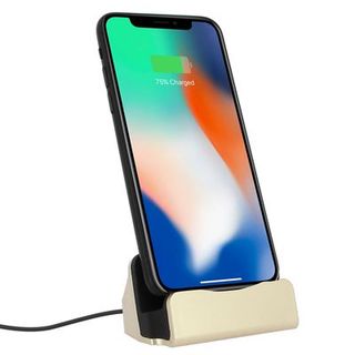 Pack de 2 Docks Carga para Iphone Lightning Dorado