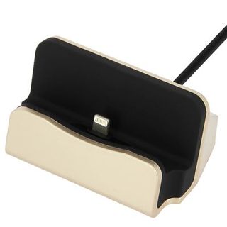 Pack de 2 Docks Carga para Iphone Lightning Dorado