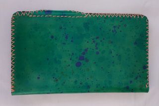 Cartera artesana de cuero para mujer 