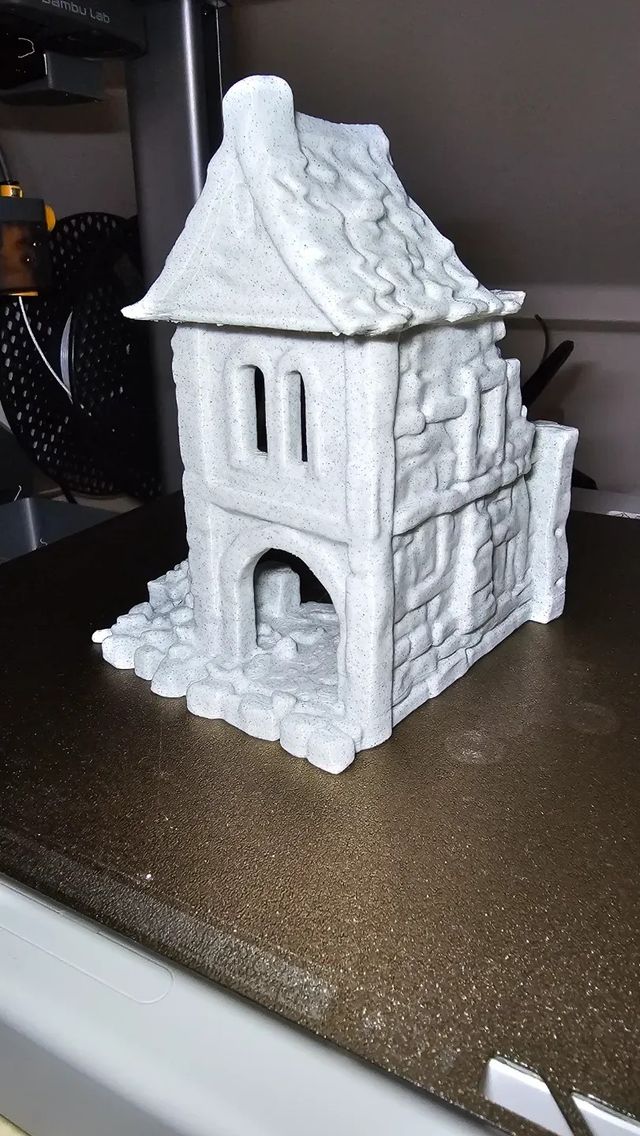 Casa de fantasía medieval en ruinas juegos de rol